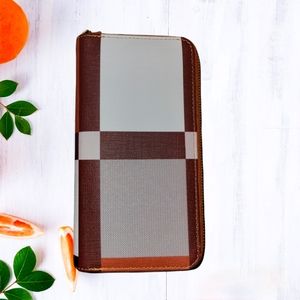 Wristlet Wallet Brown multi-color